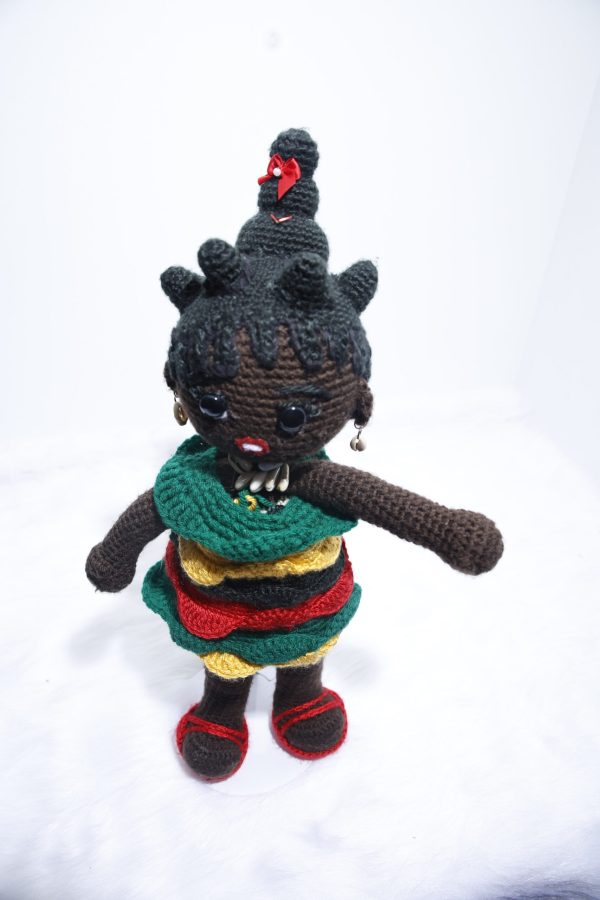 Collectible Amigurumi Crochet Africa Doll - Image 4