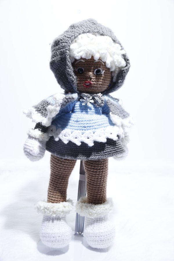 Collectible Amigurumi Crochet Snow Daughter Doll - Image 5