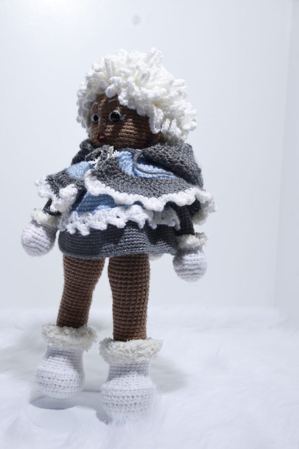 Collectible Amigurumi Crochet Snow Daughter Doll - Image 2